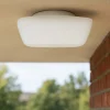 Linea light mywhite q plafoniera da esterno quadrata bianca led 10w 3000k