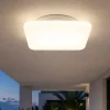 Linea light mywhite q plafoniera da esterno led 16w 3000k quadrata bianca ip65