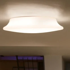 Linea light mywhite r plafoniera da esterno tonda bianca led 16w 3000k ip65