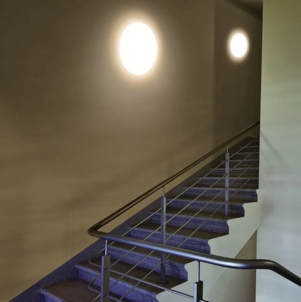 Linea light mywhite r plafoniera da esterno led 10w 3000k rotonda bianca ip65