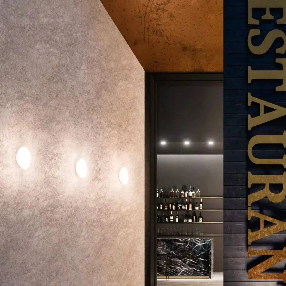 Linea light mywhite r plafoniera da esterno led 10w 3000k rotonda bianca ip65
