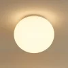 Linea light oh! s65 plafoniera per esterno sfera bianca ip65