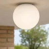Linea light oh! s65 plafoniera da esterno sfera bianca 28cm ip65