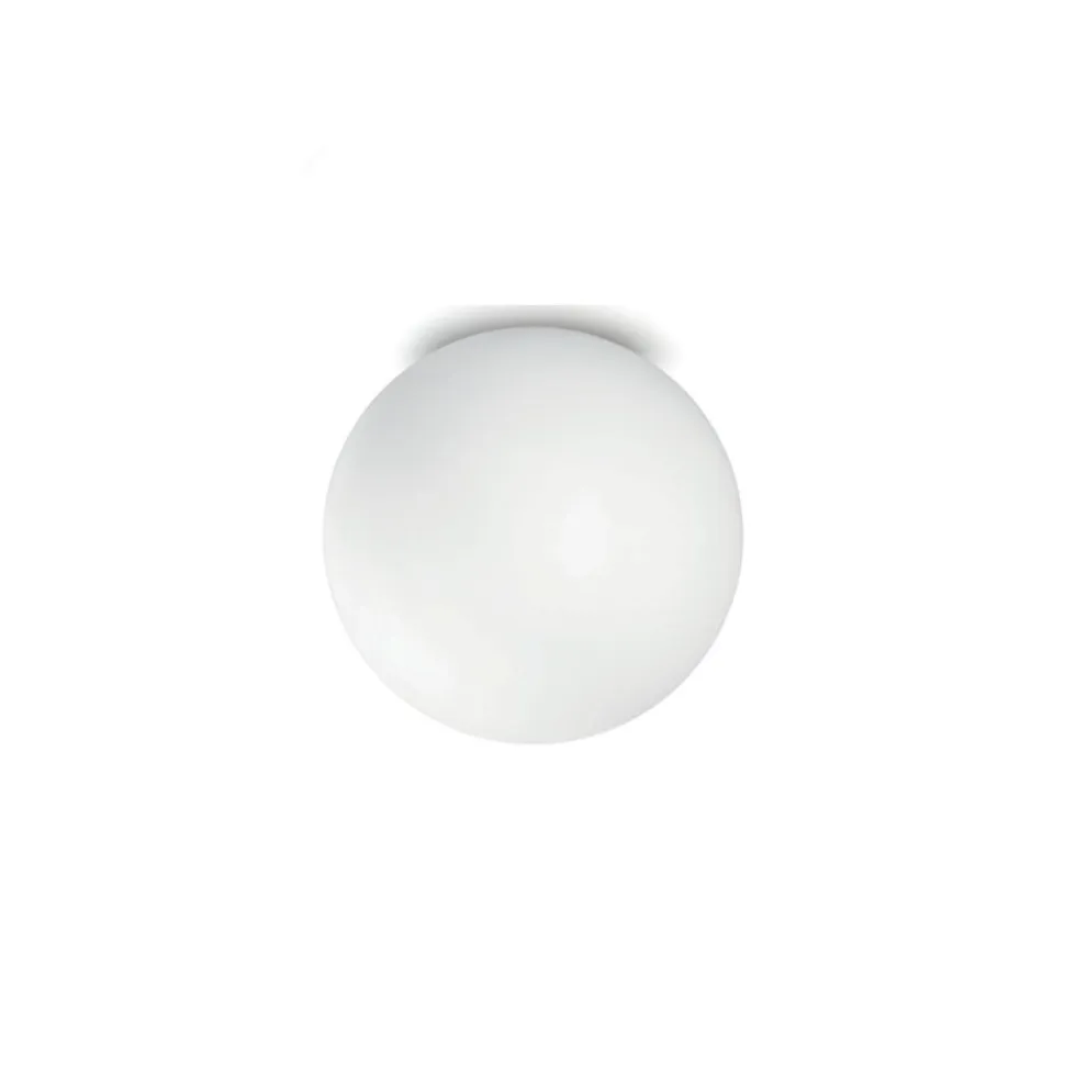Linea light oh! s65 plafoniera da esterno sfera bianca 28cm ip65