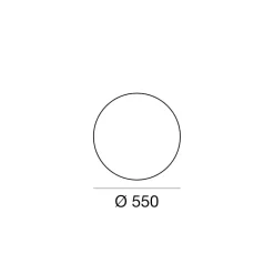 Linea light oh! s65 plafoniera da esterno led 3000k ip65