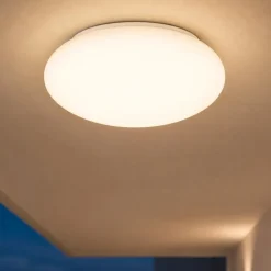 Linea light oh! smash s65 plafoniera led da esterno 38 cm sfera bianca ip65