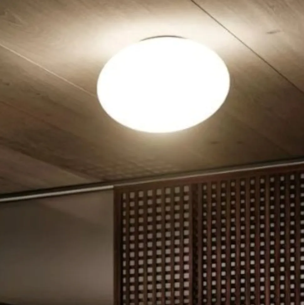 Linea light oh! smash s65 plafoniera da esterno sfera bianca ip65
