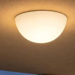 Linea light ohps! plafoniera per esterno semisfera bianca 50cm ip65