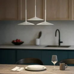 Linea light poe lampadario da cucina bianca led 19w 3000k