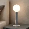 Linea light birba tab lampada da comodino abat-jour moderna alluminio lucido