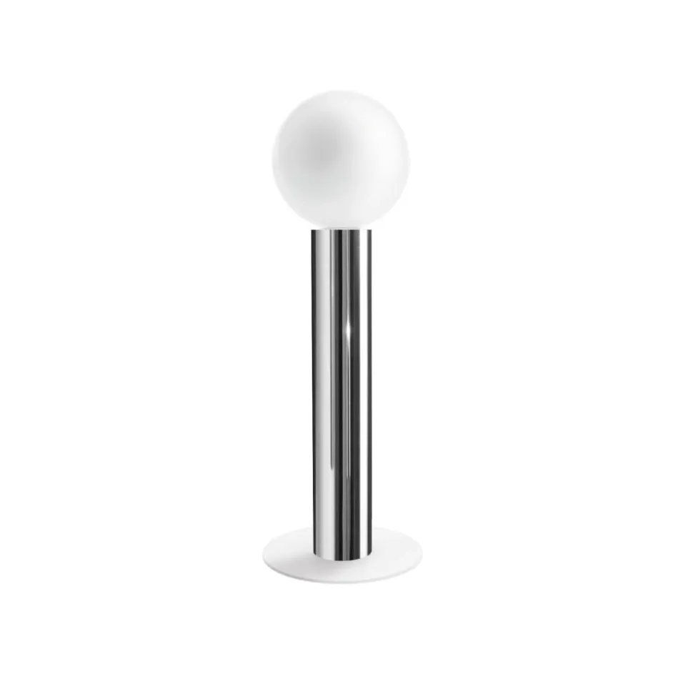 Linea light birba tab lampada da comodino abat-jour moderna alluminio lucido