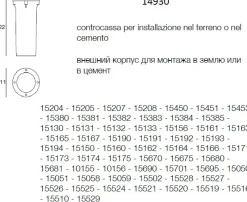 Linea light controcassa per installazione nel terreno o nel cemento della lampada oh! cod. 15175