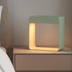 Linea light dama abat-jour camera da letto led verde portatile