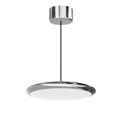 Linea light vivaldi lampada disco cromato a sospensione led 6w 3000k