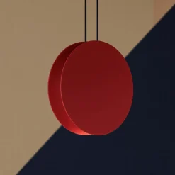 Linea light yo-yo lampada a sospensione rossa led 3000k moderna