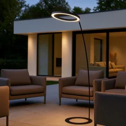 Lira linea light piantana per esterno nera led 3000k ip65