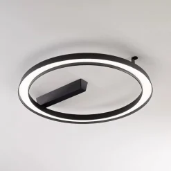 Lira linea light plafoniera per esterno nera ip65 led 3000k