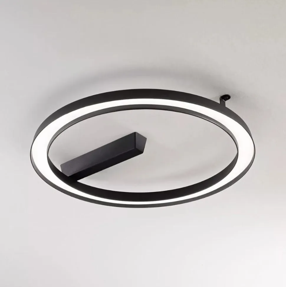 Lira linea light plafoniera per esterno nera ip65 led 3000k