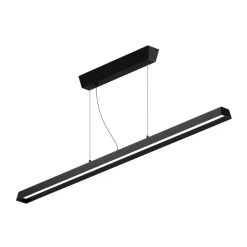 Lira linea light lampadario moderno nero per tavolo led