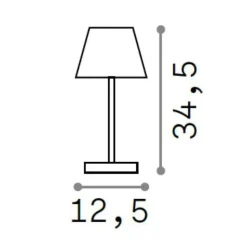 Lolita tl ideal lux lampada da tavolino led portatile