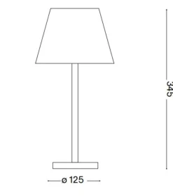 Lolita tl lampada da tavolino per esterno grigio portatile