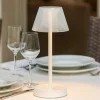 Lolita tl lampada da tavolino da esterno bianca led 3000k senza fili ideal lux