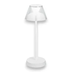 Lolita tl lampada da tavolino da esterno bianca led 3000k senza fili ideal lux