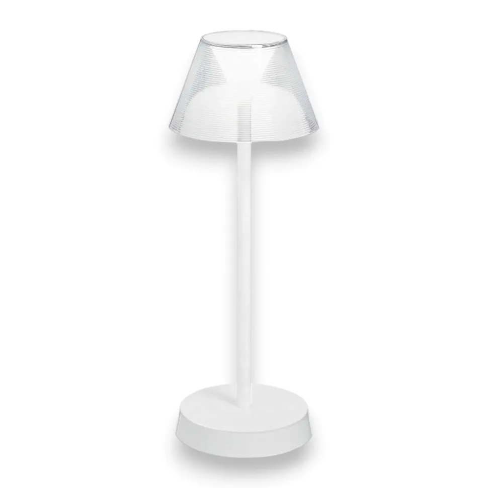 Lolita tl lampada da tavolino da esterno bianca led 3000k senza fili ideal lux