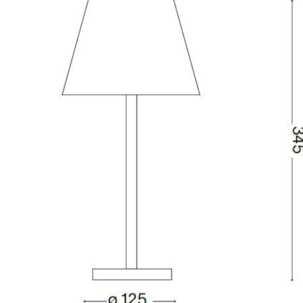 Lolita tl lampada da tavolino da esterno bianca led 3000k senza fili ideal lux