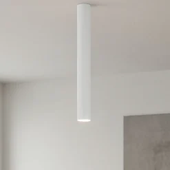 Look pl1 faretto per cucina da soffitto cilindro bianco ideal lux