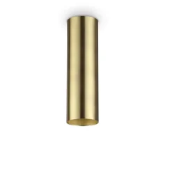 Look pl1 ideal lux faretto cilindro oro ottone gu10 7w 3000k