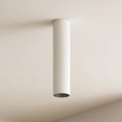 Look pl1 ideal lux faretto da soffitto cilindro metallo bianco
