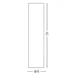 Look pl1 ideal lux faretto da soffitto cilindro nero