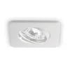 Lounge fi ideal lux faretto da incasso metallo bianco quadrato orientabile