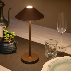 Lt moon ondaluce lampada da tavolino bar corten led senza fili ip54