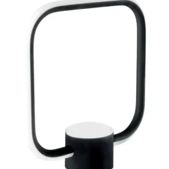 Lt alfa nero ondaluce lampada da comodino design moderna
