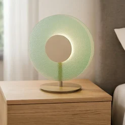 Lt candy ondaluce abat-jour moderna vetro verde led design