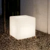 Luna pt1 d50 lampada da esterno cubo bianco