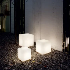 Luna pt1 d30 lampada da esterno cubo ideal lux