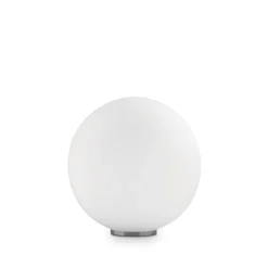 Mapa tl1 d30 ideal lux lampade da comodino sfera in vetro bianco 30cm per camera da letto