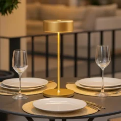 Maytoni ai collaboration lampada da tavolino portatile oro led da 2200k a 4000k