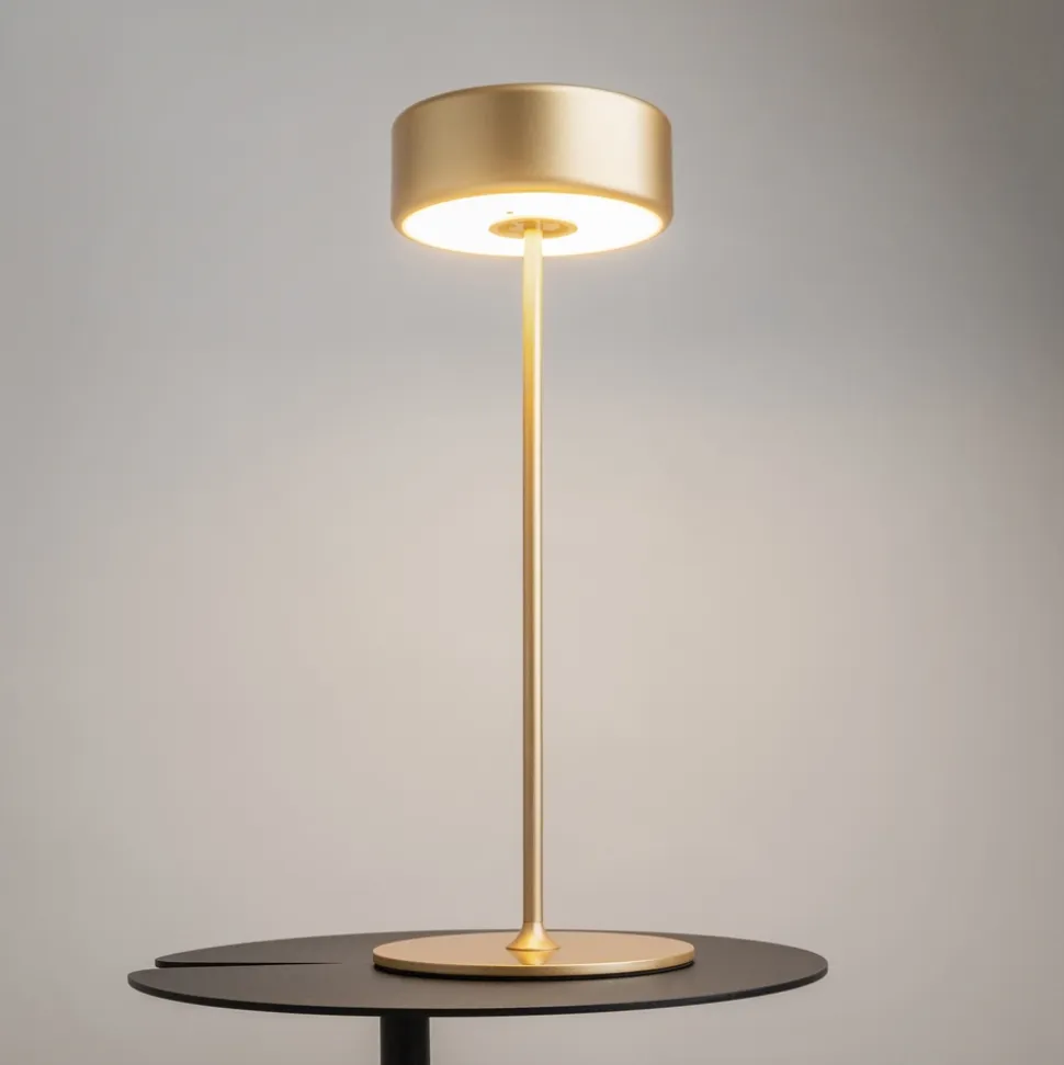 Maytoni ai collaboration lampada da tavolino portatile oro led da 2200k a 4000k