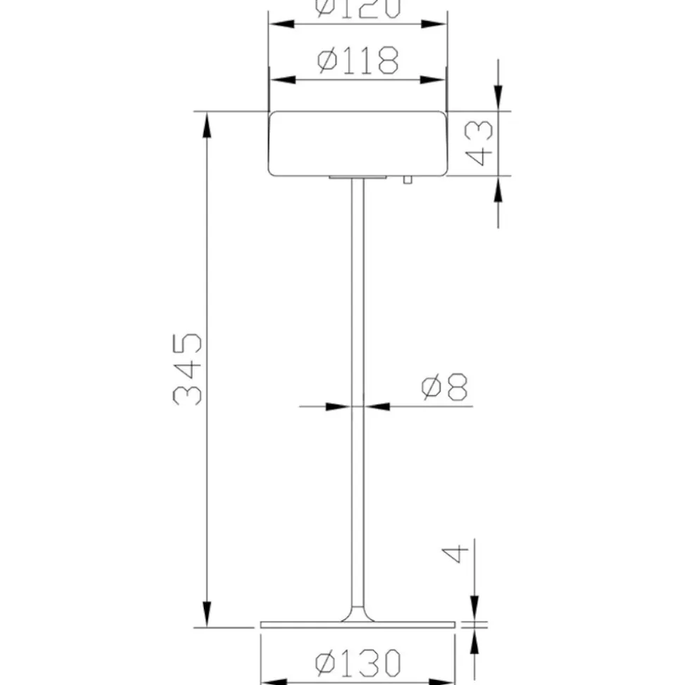 Maytoni ai collaboration lampada da tavolino portatile oro led da 2200k a 4000k