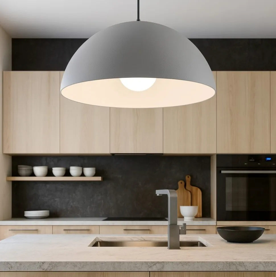 Maytoni basic colors lampadario da cucina cupola 35cm