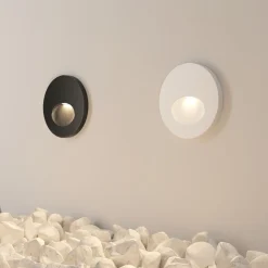 Maytoni bil segnapasso da esterno rotondo led 3000k ip54