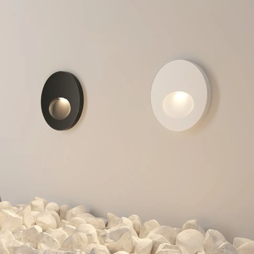 Maytoni bil segnapasso da esterno rotondo led 3000k ip54