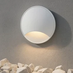 Maytoni biscotti segnapasso bianco per esterno minimal led 3000k ip65