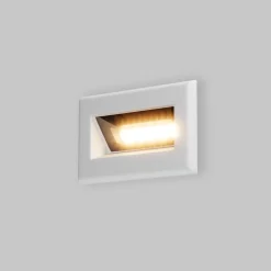 Maytoni bosca segnapasso per esterno bianco da incasso led 3000k ip65