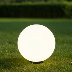 Maytoni erda lampada da esterno sferica moderna con picchetto ip54