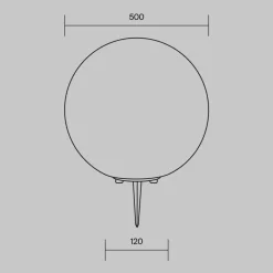 Maytoni erda lampada da esterno design minimal con picchetto ip54